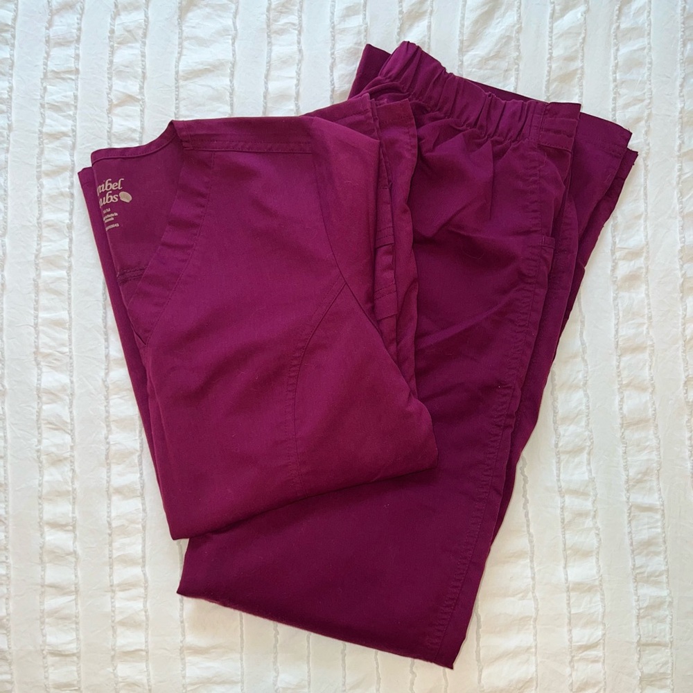 Burgundy Like New Sanibel Scrubs Set